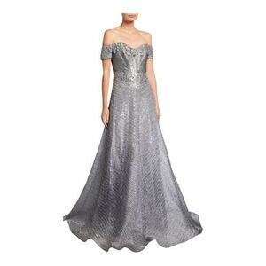 RENE RUIZ Collection Corseted Tulle A-line gown with Cascading Skirt size 2 NWT